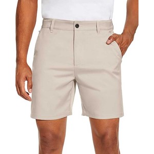 Pantalones cortos de golf Hombres Pantalones cortos de vestir Trabajo informal Pantalones cortos delanteros planos - Product Image 3