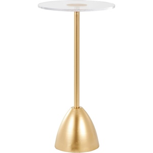 2 Tier Metal & Wood Color Coffee Side <b>Table</b> Modern Design for Your Living Room or Lounge Space - Product Image 3