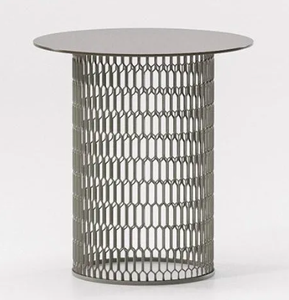 Mesas de Metal de aluminio multiusos de estilo tradicional hecho a mano, consola con incrustaciones de hueso, taburetes otomanos para dormitorio de Hotel - Product Image 1