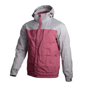 OAAX Coupe-vent à coquille souple décontracté pour homme, veste en polyester enduit imperméable, résistant à l'eau et au vent pour l'extérieur - Product Image 2