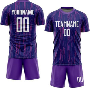 2025 conjuntos de camisetas de fútbol con logotipo personalizado, diseño de Club de marca, ropa de fútbol de secado rápido para hombres, uniforme de fútbol para hombres y mujeres - Product Image 3
