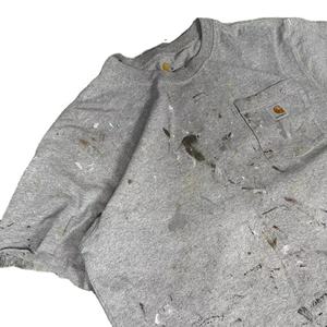 Camiseta de Mujer con Lavado Ácido, Estilo Clásico Vintage, Algodón Lavado, Informal, Estilo Urbano, Corte Holgado, Top de Moda - Product Image 1