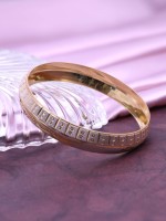 Kada pour homme plaqué deux tons, Kada en laiton, Kada traditionnel pour homme, Jaguar avec doublure Kada plaqué double ton pour homme, Kada de luxe.