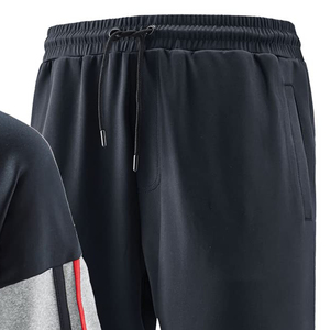 2025 100% Polyester polaire respirant haute qualité hiver survêtement survêtement gymnastique Streetwear décontracté à manches longues fermeture éclair pantalons de survêtement - Product Image 2