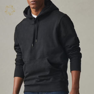 Sweat-shirt à capuche solide avec capuche en fourrure Sweat-shirt à capuche en coton biologique Sweat-shirt à capuche pour hommes écologique - Product Image 5