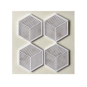 Juego de posavasos ecológico puro hecho a mano de nuevo diseño único de 4 para clínicas y habitaciones porciones de té - Product Image 1