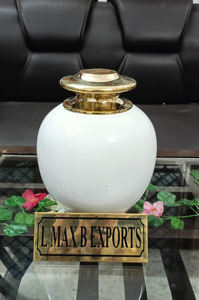 Urnas de cremación con diseño de bosque para adultos de metal de aluminio con bolsa de terciopelo gratis precio al por mayor - Product Image 3