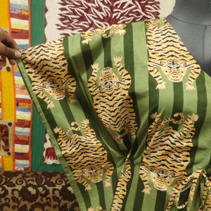 100% coton indien belle main bloc tigre imprimé caftan longue femmes tenue décontracté robe d'été ethnique naturel grande taille - Product Image 1