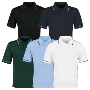 Polo unisexe 100% coton polyester brodé logo uni Polo T Shirt hommes femmes grande taille personnalisé polos vierges - Product Image 4