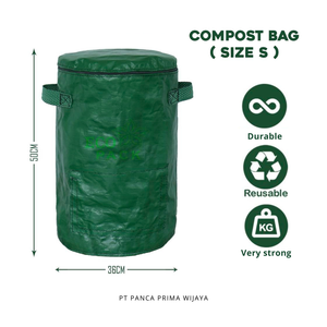 Alta calidad 50L Eco-Pack Compost Bag HDPE UV Laminado Larga vida útil para residuos agrícolas orgánicos Estándar de exportación - Product Image 5