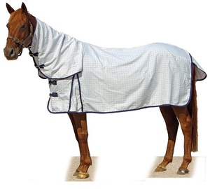 थोक हाइब्रिड कॉम्बो हॉर्स रग फ्लाई शीट पूरी तरह से सांस लेने योग्य ग्रीष्मकालीन जाल कंबल संलग्न हुड क्विन हाउस निर्माता कंनपुर - Product Image 5