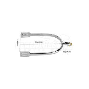 Éperons d'équitation de qualité supérieure, meilleure vente, prix de gros bon marché, éperons d'équitation en acier inoxydable, équipement de sécurité équestre - Product Image 2