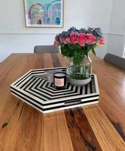 Bandeja de Chocolate de diseño único de alta calidad más vendida, fregona moderna de Color de madera perla madre para el hogar, Hotel, restaurante, uso de lujo - Product Image 3