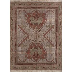 Tapis en laine noués à la main Erbe, motif médaillon doré en relief, puzzle rectangulaire pour entrée de maison, 9x12, puzzle abstrait rectangulaire fait main - Product Image 1