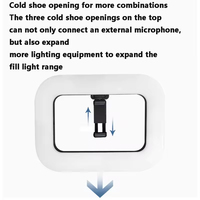 Support stabilisateur d'extérieur pour vlogging, trépied pour smartphone, appareil photo, lumière d'appoint rechargeable, anneau de E-30RGB LED
