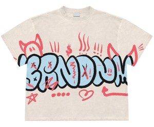 T-shirt Hip Hop imprimé vintage graphique Y2K personnalisé en gros pour hommes T-shirts tricotés 100% coton respirant coupe surdimensionnée quantité minimale de commande bas - Product Image 1