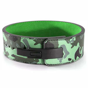 Ceintures en cuir respirantes sur mesure pour hommes, nouveau design camouflage, équipement de musculation à un prix avantageux - Product Image 3