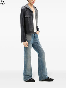 แจ็คเก็ตหนังแท้สำหรับผู้ชาย ดีไซน์ทันสมัย ปรับแต่งได้ คอตั้ง ปิดด้วยซิป กันลม ระบายอากาศได้ดี - Product Image 3