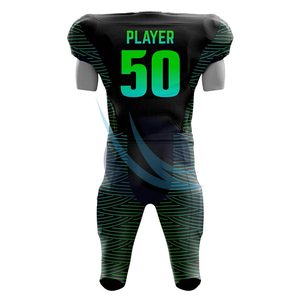 Ensemble maillot et pantalon de football américain à manches courtes et à séchage rapide conçu sur mesure Nouveau style personnalisé pour hommes - Product Image 6