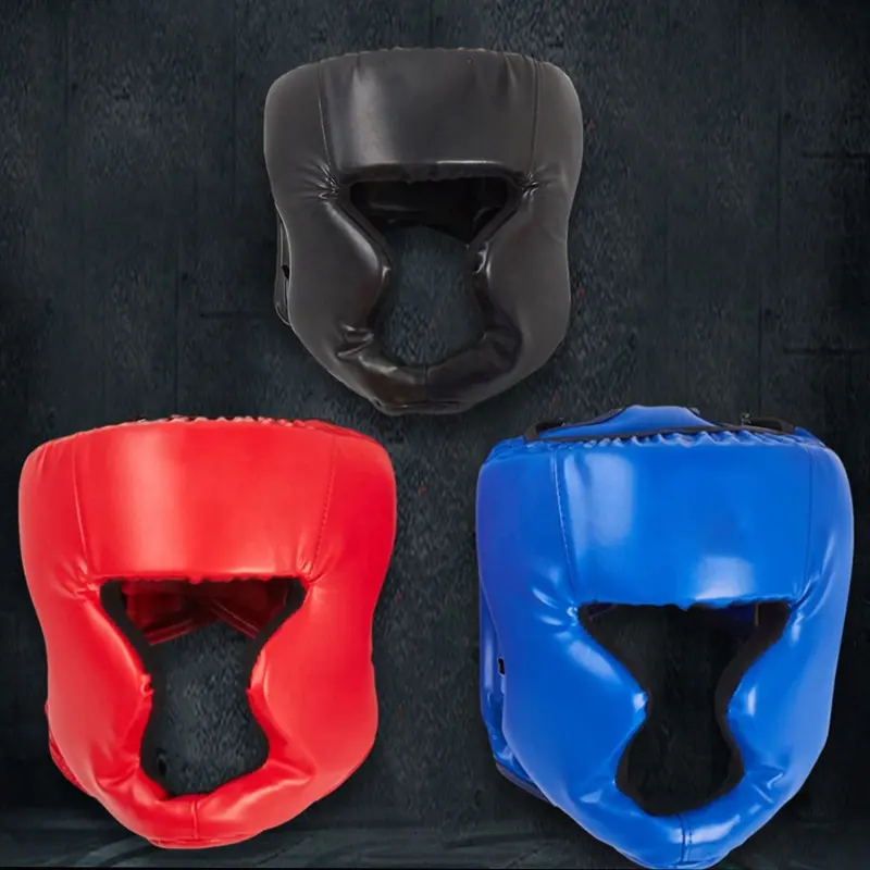 Full-Face Head Guard - Mma Boxhelm Training Muay Thai Gear Protector Kopfschutz Helm Kopf bedeckung BHG-0087