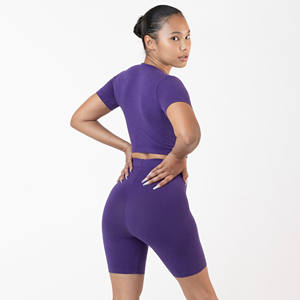 Women's High <b>Waist</b> Biker Shorts Custom Logo Soft Comfortable Summer Yoga Streetwear Skinny Fit Belt Breathable Solid Quick Dry - Product Image 3