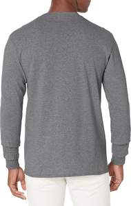 Nouveaux T-shirts pour hommes à manches longues en coton 100% de qualité supérieure, vente en gros 2026, poids lourd, impression personnalisée, broderie, manches longues, haute qualité - Product Image 2