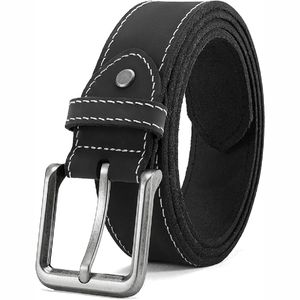 Ceinture en cuir de vachette véritable décontractée de qualité supérieure avec alliage pour boucle Ceinture en cuir de vachette de haute qualité - Product Image 3