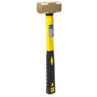 Martillo de Latón con Mango de Fibra de Vidrio Resistente, Martillo de Seguridad Industrial Antichispas para Mantenimiento