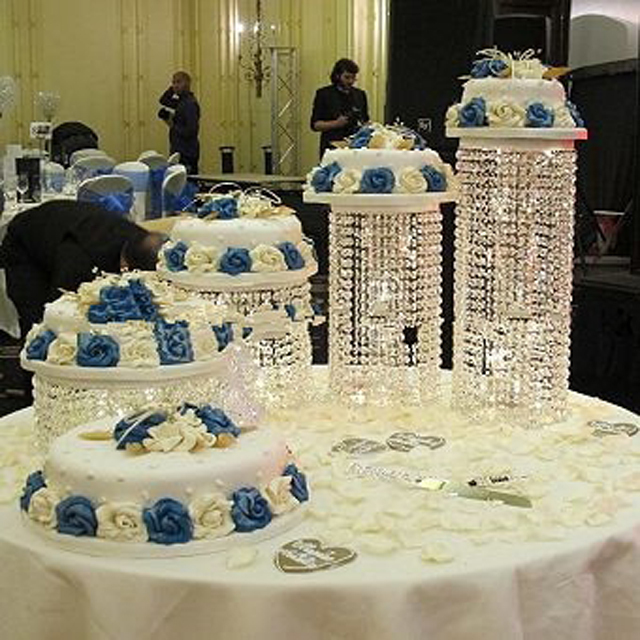 Table/support à Gâteau De Mariage En Cristal Style Lustre - Pièce Centrale De Décoration Neuve