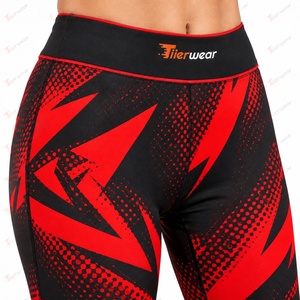 Custom Sublimation <b>Leggings</b> for Women High Waist Sports Yoga Gym Fitness Running Pants Full <b>Print</b> Stretch Activewear OEM - Product Image 6