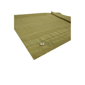 Châle jacquard rayé kaki 75x190 - Ensemble écharpe, gants et chapeau - Product Image 2