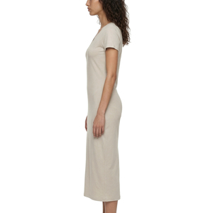 Vestido Maxi Bohemio de Manga Corta con Cuello en V para Mujer, Cintura Imperio, Estilo Vintage Elegante para Playa y Vacaciones (XL-6XL) - Product Image 4