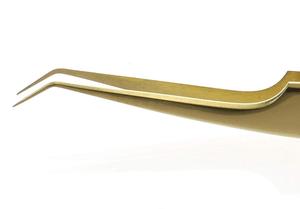 Pince à épiler en acier inoxydable antistatique de haute précision avec embouts en fibre Extensions de cils Outils de maquillage - Product Image 4