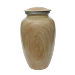 Urna de cremación de aluminio clásica, urna de cenizas de recuerdo conmemorativo funerario de diseño líder superior para cenizas humanas adultas - Product Image 1