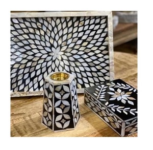 Contenedor de velas de lujo para el candelero más vendido Colores personalizados Decoración de Navidad y boda Portavelas Artesanías hechas a mano - Product Image 6