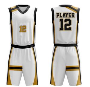 Maillots de basketball personnalisés sublimés 100 % maille respirante, tailles adultes, uniformes en gros, couleurs personnalisées, service OEM pour votre équipe - Product Image 3