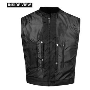 Men's <b>Slim</b> Fit Cow Hide Leather <b>Vest</b> Custom Made Casual Breathable Fashionable Button Closure Sleeveless Winter Outdoor Wear - Product Image 4