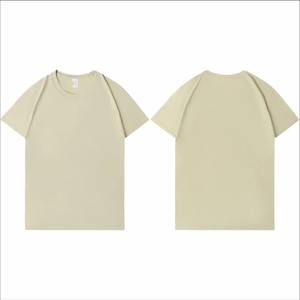 Camisetas de manga corta de algodón 100% de verano para parejas, camisetas informales de algodón sólido con cuello redondo, camisetas holgadas suaves - Product Image 3