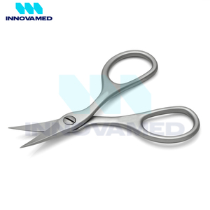 Service OEM ODM Ciseaux à cuticules russes pointus et incurvés en acier inoxydable de qualité supérieure Outil de beauté à pointe fine pour les salons de coiffure - Product Image 4