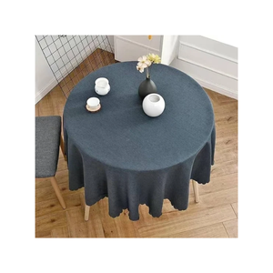Eco Friendly Cotton Embroidered 60x90 Inch Customized Ash Colour <b>Table</b> <b>Cloth</b> GOTS Certified Skin Safe Natural Fibers Sustainable - Product Image 1