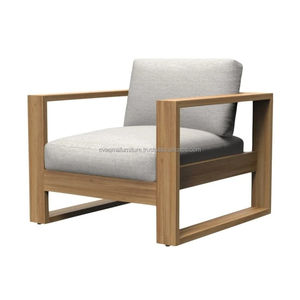 เก้าอี้โซฟาไม้สักพร้อมเบาะรองนั่ง - เฟอร์นิเจอร์ไม้สักสำหรับลานบ้าน - เฟอร์นิเจอร์ AQMA อินโดนีเซีย - Product Image 1