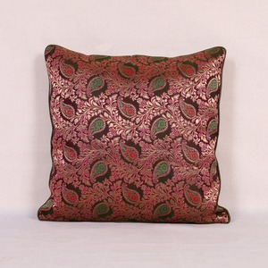 Funda de cojín de brocado verde cómoda decorativa con Paisley y diseño Floral decoración del hogar para sala de estar sofá dormitorio hoteles - Product Image 2