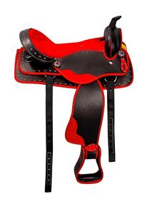 Selle Western Synthétique Mixte Selle Western de Haute Qualité avec Accessoires Assortis Produits de Course de Chevaux Anglais - Product Image 2