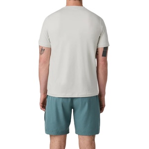 Top notch Premium luxe été séchage rapide tissé course Fitness entraînement t-shirts blanc plaine sport Gym t-shirt pour hommes - Product Image 3