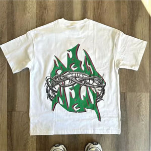 เสื้อยืดคอกลมแขนสั้นผ้าคอตตอนสำหรับผู้ชายเสื้อยืดทรงสลิมฟิตแขนเสื้อเปล่าออกแบบโลโก้ได้ตามต้องการ - Product Image 6