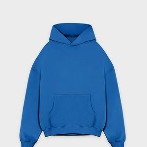 100% Cotton Unisex Winter Heavyweight Oversized Embroidered <b>Hoodies</b> Waffle Pullover 450Gsm <b>Fleece</b> Custom 420Gsm Private Label - Product Image 6