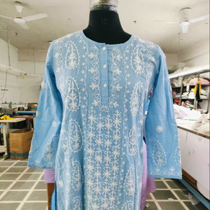 Tunique bohème pour femmes classique 2025, à motifs paisley, brodée à la main, 100% coton, boutons sur le devant, robe courte pour femmes - Product Image 1