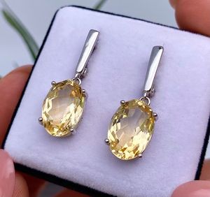 ชุดเครื่องประดับพลอยซิทรินสีทองธรรมชาติ เงินแท้ 925 แหวน จี้ ต่างหู ของขวัญพลอยประจำเดือนเกิดสำหรับผู้หญิง - Product Image 3