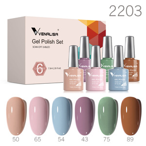 Venalisa Nouvelle Trousse Complète de Vernis Semi-Permanent Gel 6 Pièces/<span class=keywords><strong>Kit</strong></span> Manucure <span class=keywords><strong>Kit</strong></span> Cadeau Personnalisable OEM pour Votre Marque - Product Image 4