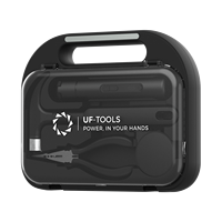 Boîte à outils de style valise 61-en-1 exquise avec tournevis électrique et embouts de précision S2 pour l'assemblage de meubles – Kit cadeau